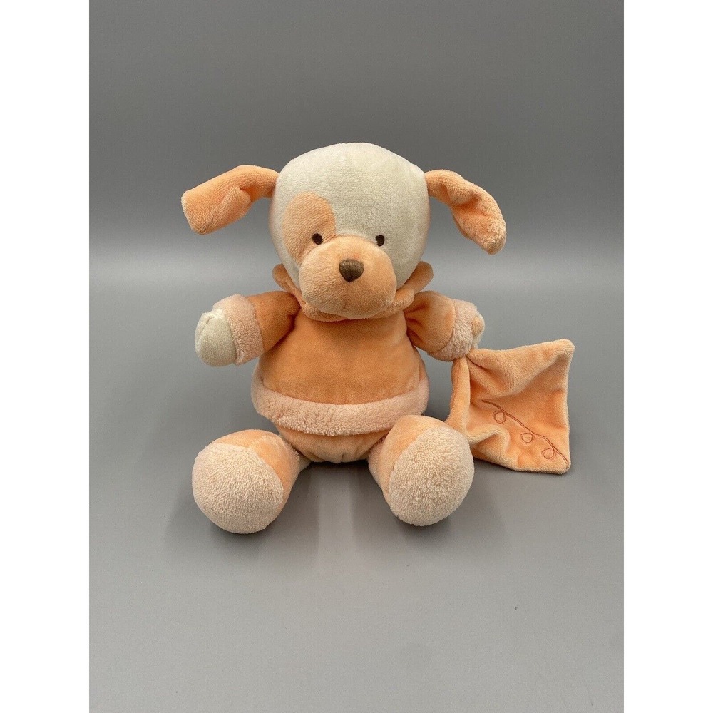 Gund La Collection Bebe Tangerine Dog 12” Plush Lovey Stuffed Animal Soft Toy